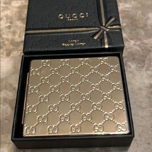 Authentic Gucci- Gold cosmetic mirror- NIB!